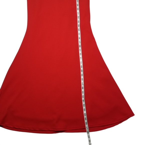 Lulu's Cut Out Dress Red - Picture 8 of 12